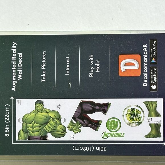 NEW Peel & Stick Marvel The Incredible Hulk Wall Decal 11 x 17” - Picture 2 of 4